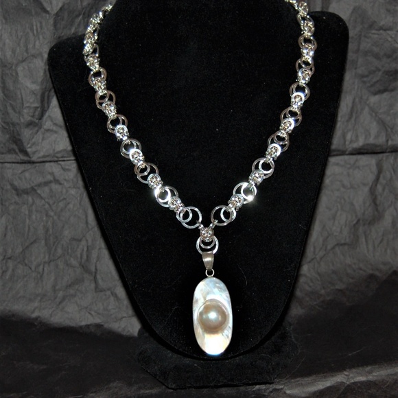 Sterling Silver Chain Maille Necklace
